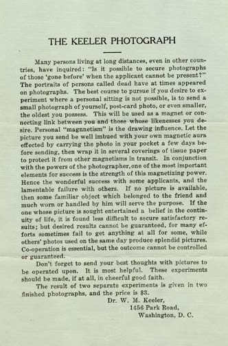 William M. Keeler letter